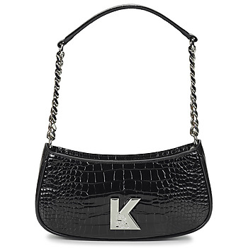 Taschen Damen Schultertaschen Karl Lagerfeld K/KAMEO SHOULDERBAG CROC Schwarz