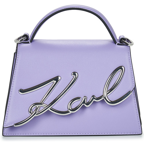 Taschen Damen Handtasche Karl Lagerfeld K/SIGNATURE 2.0 SM CROSSBODY Violett