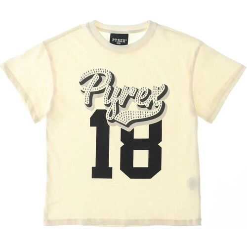 Kleidung Mädchen T-Shirts Pyrex JGTH158 Beige