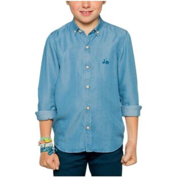 Kleidung Jungen Langärmelige Hemden Scotta  Blau