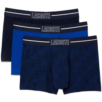 Unterwäsche Herren Boxer Lacoste pack x3 authentique Blau