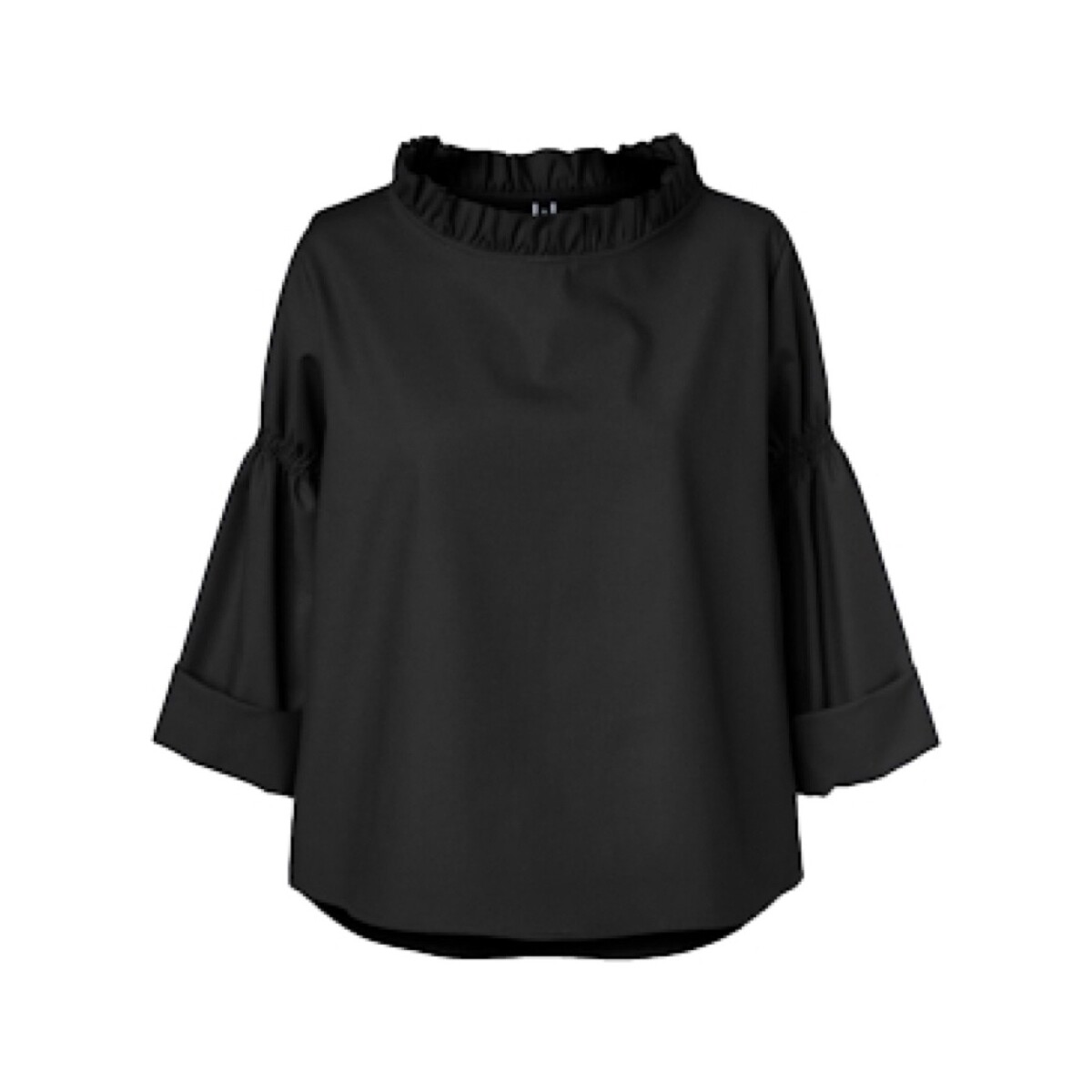 Kleidung Damen Tops / Blusen Wendy Trendy Top 221640 - Black Schwarz