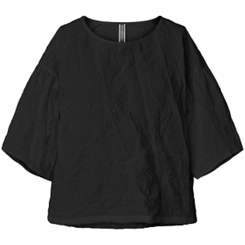 Kleidung Damen Tops / Blusen Wendy Trendy Top 221624 - Black Schwarz