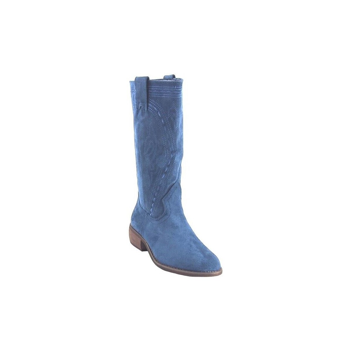 Schuhe Damen Multisportschuhe Bienve a2462 blauer Damenstiefel Blau
