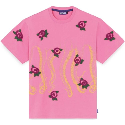 Kleidung Herren T-Shirts & Poloshirts Octopus Flowers Tee Rosa