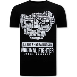 Kleidung Herren T-Shirts Local Fanatic MMA Orginal Fighter Schwarz