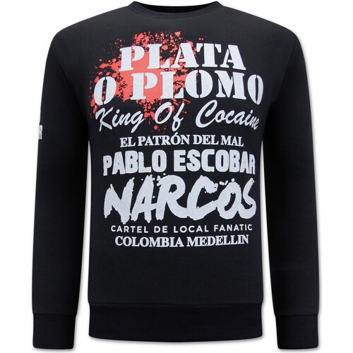 Kleidung Herren Sweatshirts Local Fanatic El Patron Pablo Escobar Für Schwarz