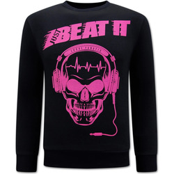 Kleidung Herren Sweatshirts Local Fanatic Just Beat It Print Für Schwarz