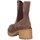 Schuhe Damen Low Boots Woz 3137-LAURA Beatles Frau TAUPE-WILDLEDER Multicolor