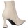 Schuhe Damen Ankle Boots Francescomilano a10 02a Stiefeletten Frau Beige