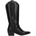 Schuhe Damen Klassische Stiefel Francescomilano d20 Texano Frau schwarz ohne Zusatz Schwarz