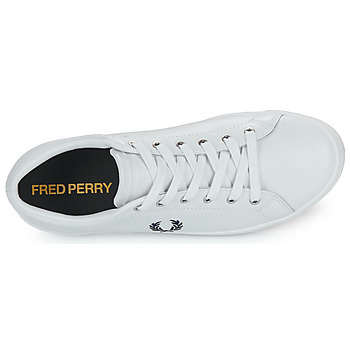 Fred Perry BASELINE LEATHER Weiss / Marine