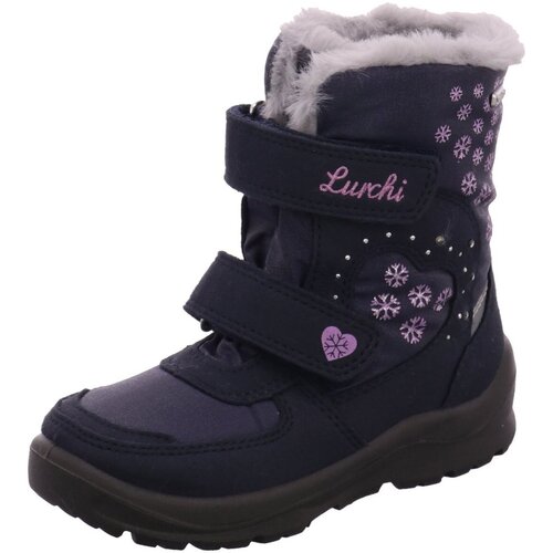 Schuhe Mädchen Stiefel Lurchi Winterstiefel Kimiko 33-31031-32 atlantic Textil 33-31031-32 Blau