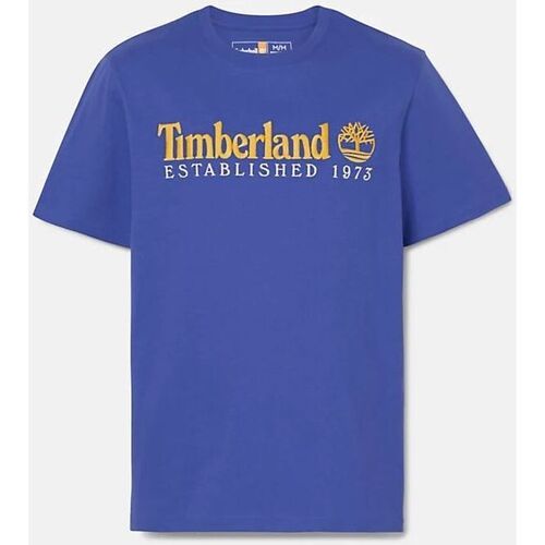 Kleidung Herren T-Shirts & Poloshirts Timberland TB0A6SE1 SS EST. 1973 CREW TEE-ED5 CLEMATIS BLUE Blau