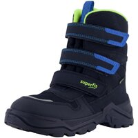 Schuhe Jungen Stiefel Superfit Klettstiefel Snow Max Tex Klett Boots 1-002023-8000 Blau
