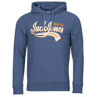 Kleidung Herren Sweatshirts Jack & Jones JJELOGO SWEAT HOOD 2 COL 23/24 Marine