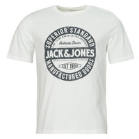Kleidung Herren T-Shirts Jack & Jones JJEJEANS TEE SS O-NECK  23/24 Weiss
