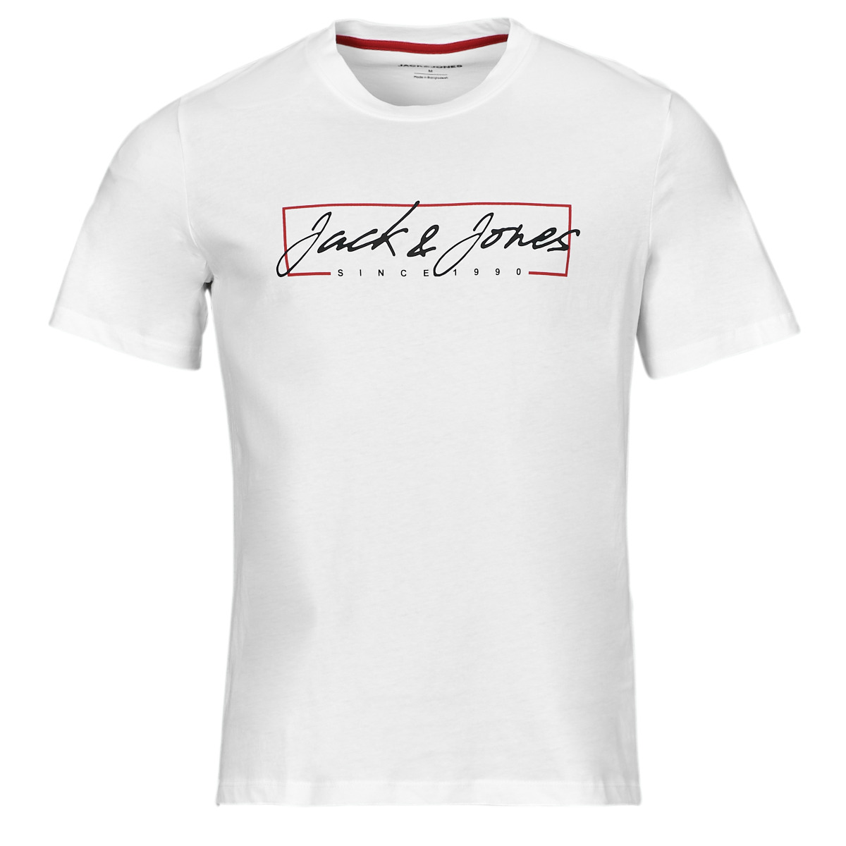 Kleidung Herren T-Shirts Jack & Jones JJZURI TEE SS CREW NECK Weiss