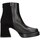 Schuhe Damen Low Boots Albano 2591 Tronchetto Frau Schwarz Schwarz
