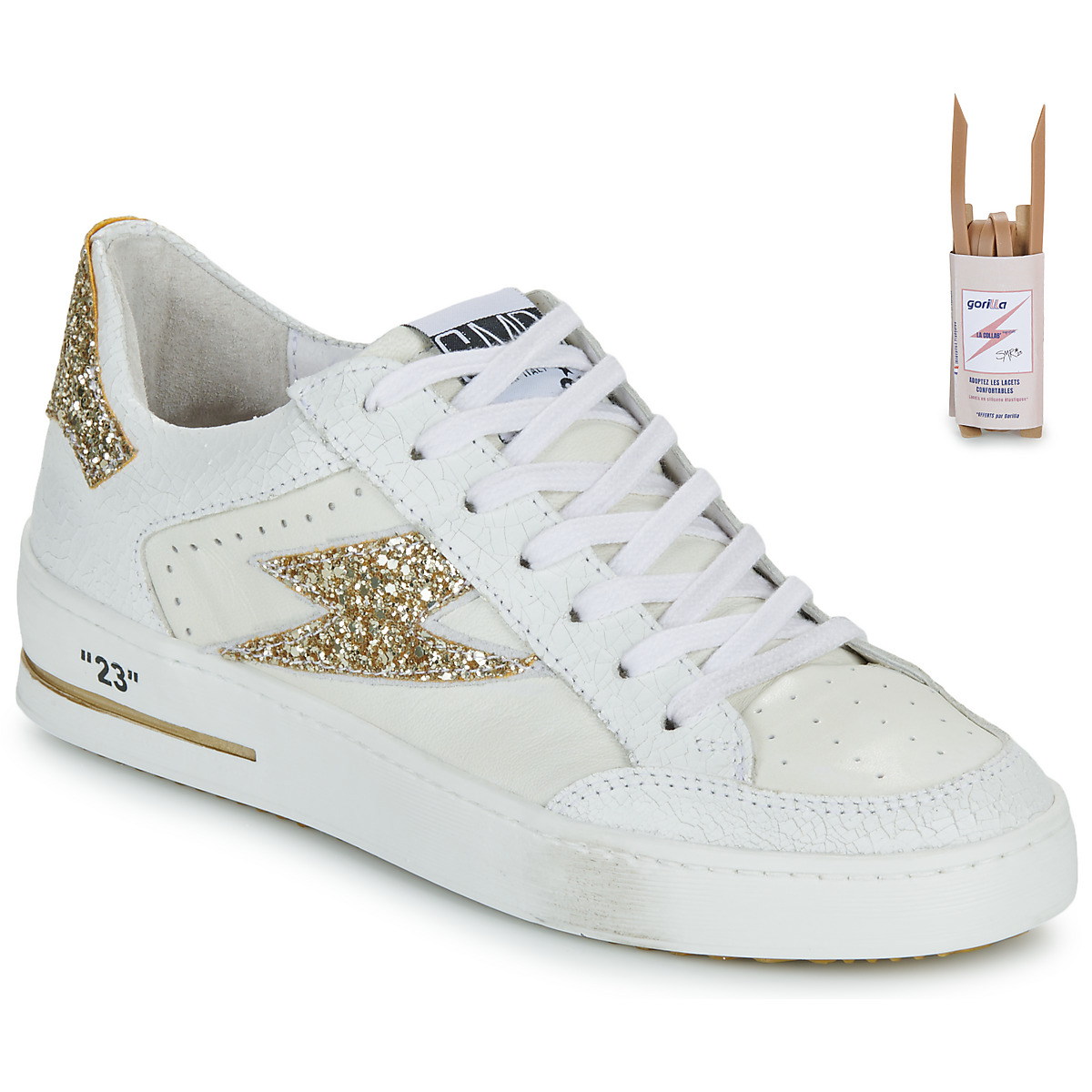 Schuhe Damen Sneaker Low Semerdjian NOUBAR Weiss / Gold