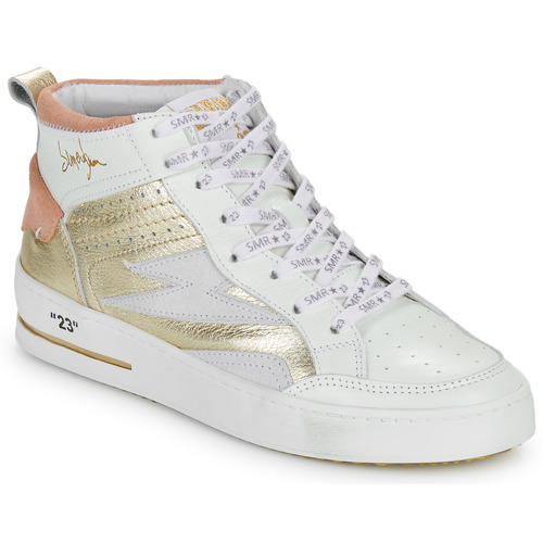 Schuhe Damen Sneaker High Semerdjian MISTRAL Weiss / Rosa / Gold