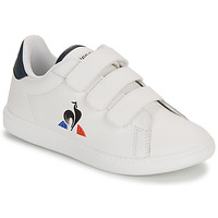 Schuhe Kinder Sneaker Low Le Coq Sportif COURTSET_2 KIDS Weiss / Marine