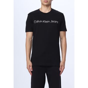 Kleidung Herren T-Shirts & Poloshirts Calvin Klein Jeans J30J322511 0GO Schwarz