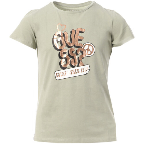 Kleidung Mädchen T-Shirts & Poloshirts Guess G-J3YI14K6YW4 Grün