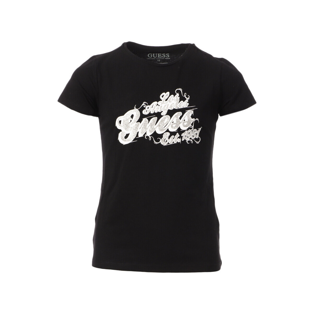 Kleidung Mädchen T-Shirts & Poloshirts Guess G-J3BI03J1314 Schwarz