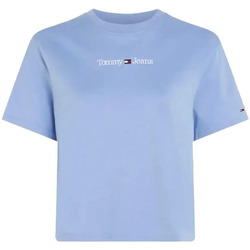 Kleidung Damen T-Shirts Tommy Jeans Tjw Cls Serif Blau