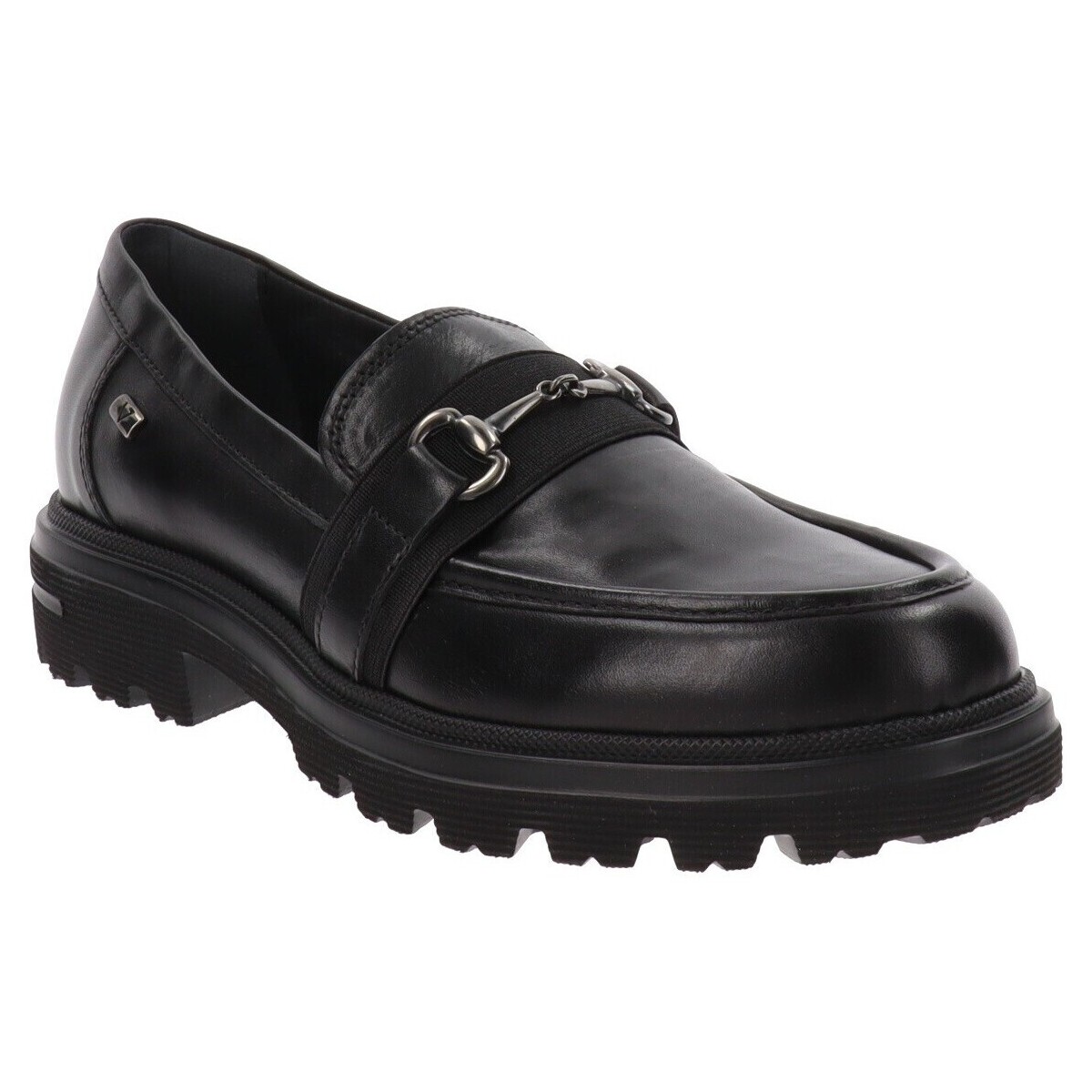 Schuhe Damen Slipper Valleverde VV-49214 Schwarz