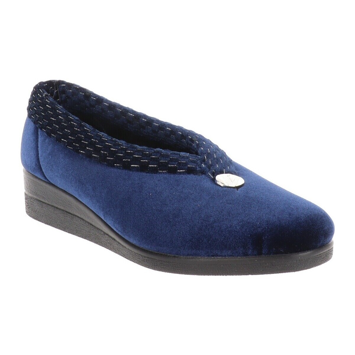Schuhe Damen Hausschuhe Valleverde VV-23200 Blau