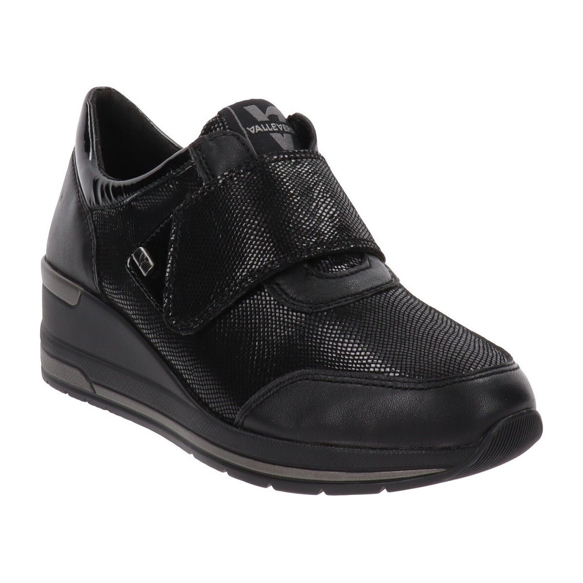 Schuhe Damen Sneaker Valleverde VV-36464 Schwarz