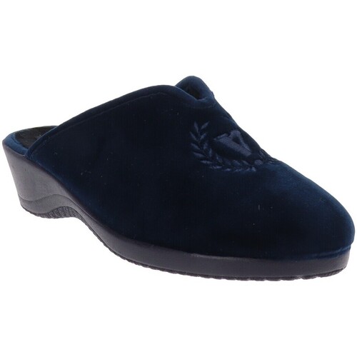 Schuhe Damen Hausschuhe Valleverde VV-26154 Blau