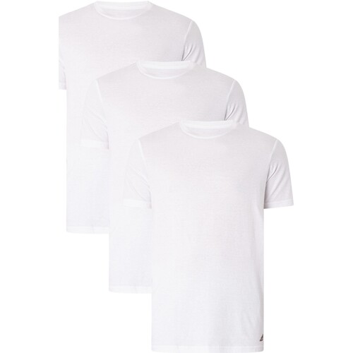 Kleidung Herren Pyjamas/ Nachthemden adidas Originals 3er-Pack Lounge Active Core T-Shirts Weiss