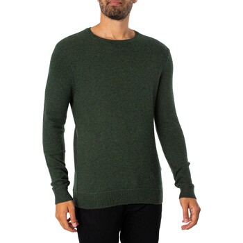 Kleidung Herren Pullover Superdry Essential Slim Crew Knit Grün