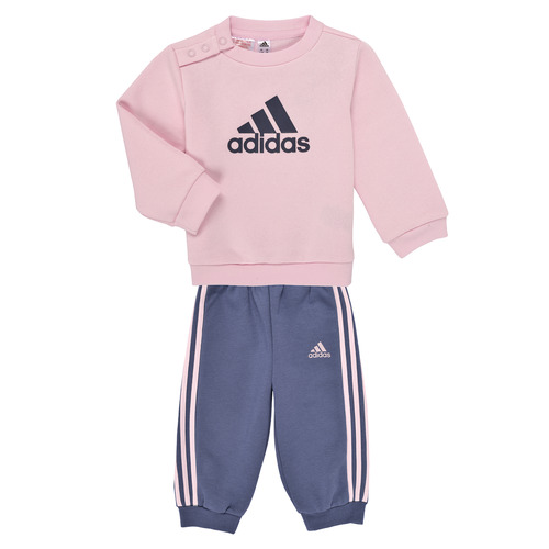 Kleidung Mädchen Jogginganzüge Adidas Sportswear I BOS LOGO JOG Rosa / Grau