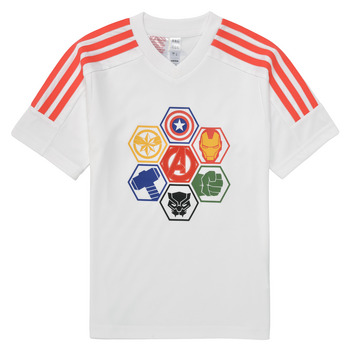 Kleidung Jungen T-Shirts Adidas Sportswear LK MARVEL AVENGERS T Weiss / Rot