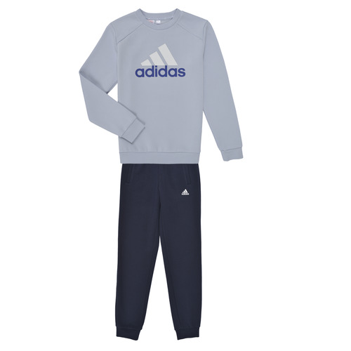 Kleidung Jungen Jogginganzüge Adidas Sportswear J BL FL TS Marine / Blau / Weiss