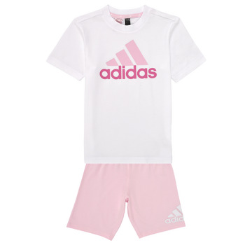 Kleidung Mädchen Jogginganzüge Adidas Sportswear LK BL CO T SET Rosa / Weiss