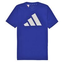 Kleidung Jungen T-Shirts Adidas Sportswear U TR-ES LOGO T Blau / Weiss