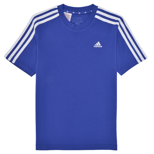 Kleidung Jungen T-Shirts Adidas Sportswear U 3S TEE Blau / Weiss