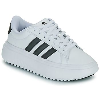 Schuhe Damen Sneaker Low Adidas Sportswear GRAND COURT PLATFORM Weiss / Schwarz