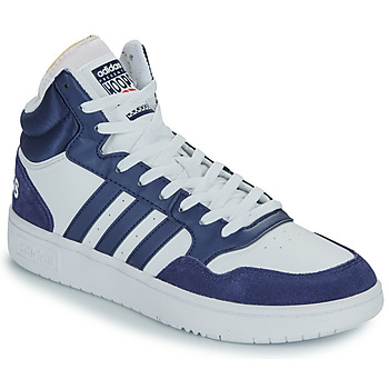 Schuhe Herren Sneaker High Adidas Sportswear HOOPS 3.0 MID Marine / Weiss
