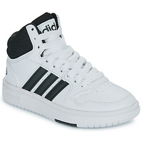 Schuhe Kinder Sneaker High Adidas Sportswear HOOPS 3.0 MID K Weiss / Schwarz