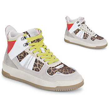Schuhe Damen Sneaker High Serafini ELLE Weiss / Leopard