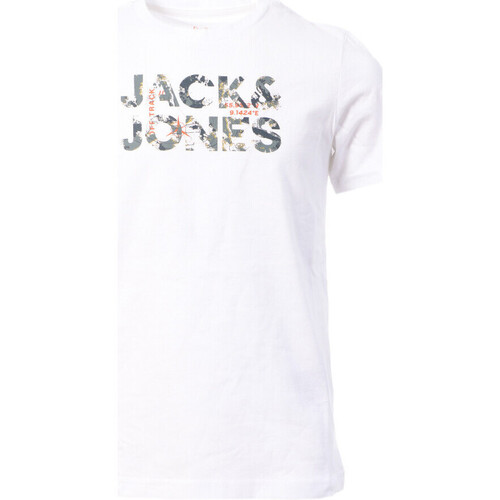 Kleidung Jungen T-Shirts & Poloshirts Jack & Jones 12246428 Weiss