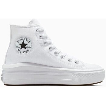 Schuhe Damen Sneaker Converse 568498C CHUCK TAYLOR ALL STAR MOVE Weiss