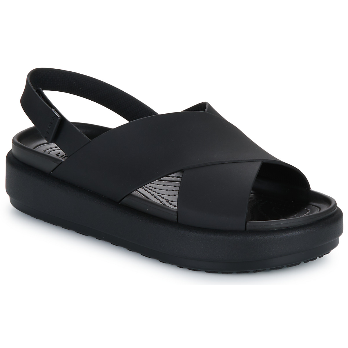 Schuhe Damen Sandalen / Sandaletten Crocs BROOKLYN LUXE X-STRAP Schwarz