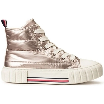 Schuhe Damen Low Boots Tommy Hilfiger HIGH TOP LACEUP SNEAKER Rosa